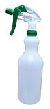 Durable Plastic Spray Bottles 1 litre with Mini Canyon Spray Triggers Green