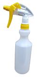 Durable Plastic Spray Bottles 500ml with Mini Canyon Spray Triggers Yellow