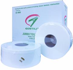 Jumbo Toilet Roll Premium Virgin Paper 2 ply 300 meter 8 Rolls Carton 3000
