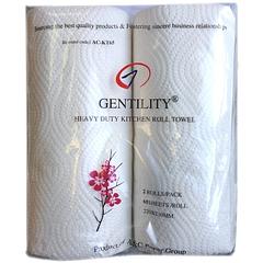 A&C Gentility Kitchen Roll Towels Paper Towels Hand Towels 2 Ply 65 Sheets 24 Rolls AC-KT65