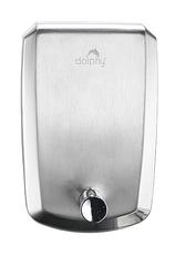 Dolphy Stainless Steel Liquid Hand Soap Dispenser 1,000ml Capacity Silver or Black DSDR0037 DSDR0037-BL