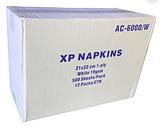 A&amp;C Express Dispenser Napkin White 1 Ply (500 Sheets 12 Packs) 6000 Sheets per Carton AC-6000W