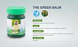 Wang Prom Green Balm from Thailand (Cool) Use in Massage Helps Relieve Tension, Burns, Bruises, Itching from Insect Bites and so-on