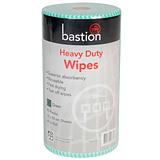Bastion Multipurpose Heavy Duty Wipes Commercial Wipes 50cm x 30cm 90 Sheets 45m Multi Colours Green
