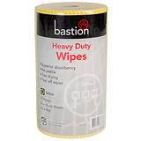 Bastion Multipurpose Heavy Duty Wipes Commercial Wipes 50cm x 30cm 90 Sheets 45m Multi Colours Yellow