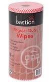 Bastion Multipurpose Regular Duty Wipes Commercial Wipes 50cm x 30cm 90 Sheets 45m Multi Colours Red