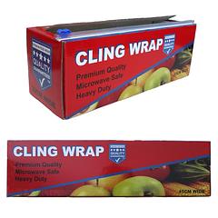 Food Wrap Premium Quality Cling Wrap 600m x 33cm or 45cm Roll with Bonus Sliding Cutter