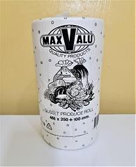 MaxValu Produce Roll Heavy Duty Vegetable Food Plastic Freezer Bag Dental Bag 460 x 250 + 100mm 15um 1.9kg