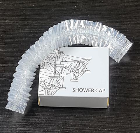 Clear Shower Cap Elasticated Hair Mask Protector. Individually Sachet  Packed – Hotel Amenities & Travel Accessories
