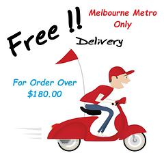 Free Shipping for Melbourne Metro for order over $180.00