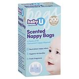 babyU Disposable Scented Nappy Bags 200pcs/box