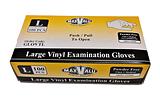 MaxValu Vinyl Gloves Powder-Free Clear Disposable Gloves large