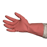 Bastion Silverlined Gloves Rubber Gloves with Wet and Dry Grip Silicone Free Pink
