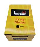 Bastion Safety Glasses Medium Impact Hardcoat UV400 rated Smoke Lens