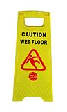 A-Frame Caution Sign Lightweight and Compact Wet Floor Yellow