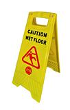 A-Frame Caution Sign Lightweight and Compact Wet Floor Yellow