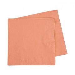 Sunrise Dinner Napkin Serviettes Quarter Fold 2 Ply 125 Sheets 8 Packs 1,000 Sheets per Carton 40x40cm Peach