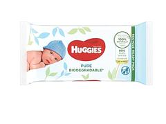 Huggies Pure Biodegradable Wipes 56 sheets 100% Natural 99% Pure Water Recyclable