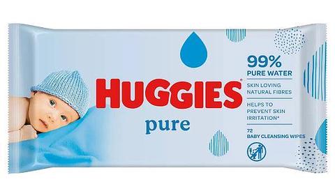Huggies Pure Baby Wipes 72 sheets 99% Pure Water
