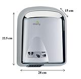 Dolphy Tranquil Hand Dryer 10000w Stainless Steel Brush Motor DAHD0040