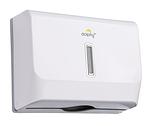 Dolphy ABS Plastic Multifold Slimline Paper Towel Dispenser White DPDR0012