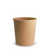 Brown Kraft Food Containers and Vented Kraft Lids Paper Board Takeaway Food Container