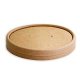 Brown Kraft Food Containers and Vented Kraft Lids Paper Board Takeaway Food Container